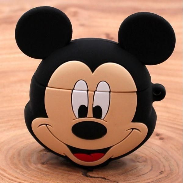 Ударостійкий силіконовий чохол для Apple AirPods Pro Rubber Mickey Mouse(зас.тов.)