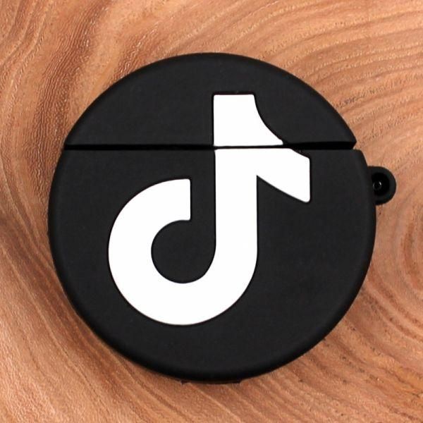 Ударостійкий силіконовий чохол для Apple AirPods TikTok(зас.тов.)