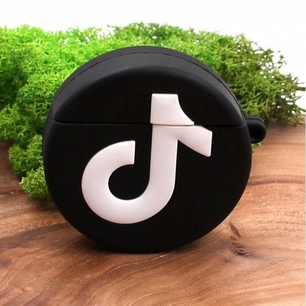 Ударостійкий силіконовий чохол для Apple AirPods TikTok(зас.тов.)