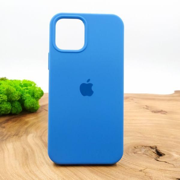 Чохол Silicone Case для iPhone 12 Pro Max Sapphire(зас.тов.)