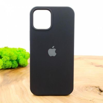 Чохол Silicone Case для iPhone 12 (5.4) Black(зас.тов.)