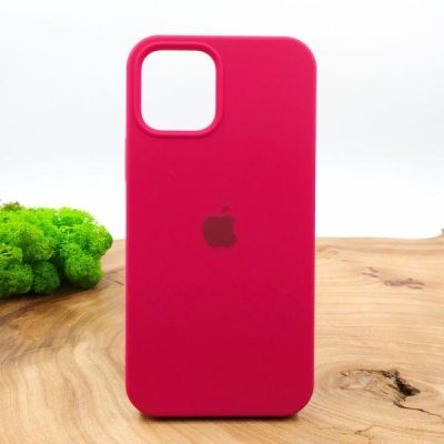 Чохол Silicone Case для iPhone 12/12 Pro Rose Red