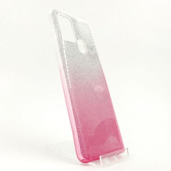Силіконовий чохол із блискітками VAJA Samsung A21S Pink(зас.тов.)