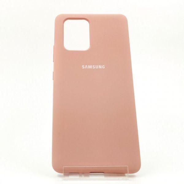 Чохол Silicone Case для Samsung A31 Matte Pink(зас.тов.)