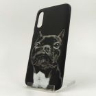 Люмінесцентний силіконовий світний Чохол LUXO Dog Samsung A50 Black(зас.тов.)
