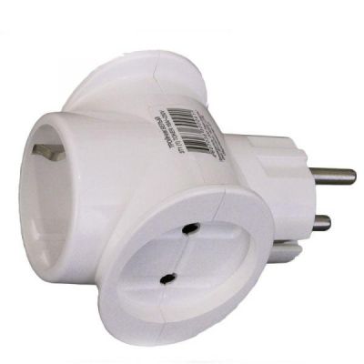 Трійник у розетку 3T1 (1) 16A-250V (Євро)