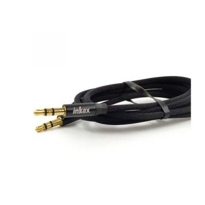Аудіокабель 3,5mm AUX INKAX 3pin у тканинному обплетенні