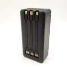 Павербанк 30000 mAh XO-PR164 LED з кабелями зарядки