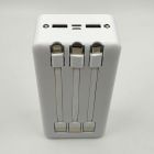 Павербанк 30000mAh XO PR164 LED + комплект кабелів White