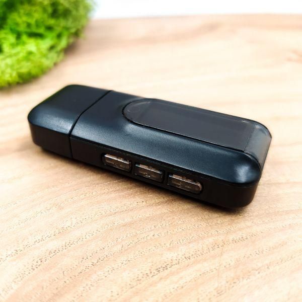 USB Bluetooth-адаптер з дисплеєм в AUX 2в1 (RX/TX) Black