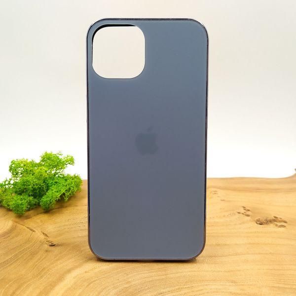 Матовий скляний чохол Glass case для iPhone 14 Sierra Blue