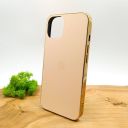 Матовий скляний чохол Glass case для iPhone 14 Gold(зас.тов.)