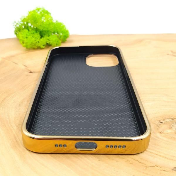 Матовий скляний чохол Glass case для iPhone 14 Gold(зас.тов.)
