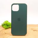 Матовий скляний чохол Glass case для iPhone 14 Midnight Green(зас.тов.)