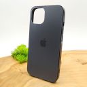 Матовий скляний чохол Glass case для iPhone 14 Space Black(зас.тов.)