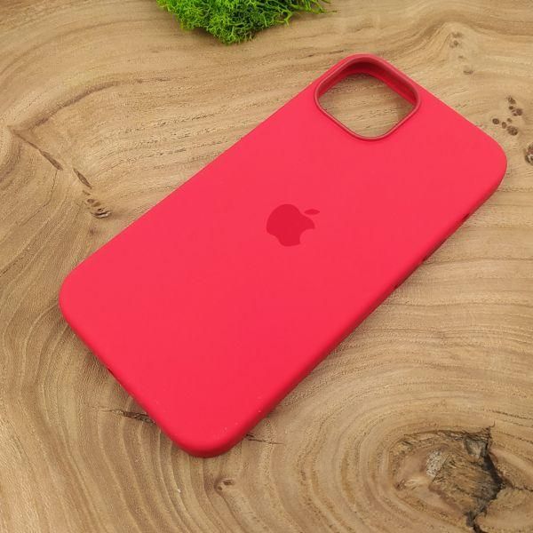 Чохол  Silicone Case with MagSafe для iPhone 14 Red(зас.тов.)