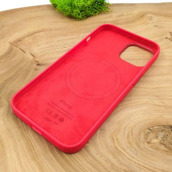 Чохол  Silicone Case with MagSafe для iPhone 14 Red(зас.тов.)