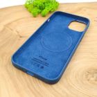 Чохол  Silicone Case with MagSafe для iPhone 14 Storm Blue