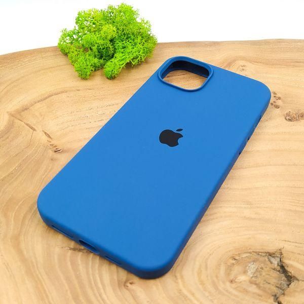 Чохол Silicone Case для iPhone 14 Pluse Blue Cobalt(зас.тов.)