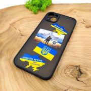 Чохол Hoco smoke case Patriotic iPhone 14 Plus Black(зас.тов.)