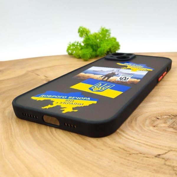 Чохол Hoco smoke case Patriotic iPhone 14 Plus Black(зас.тов.)