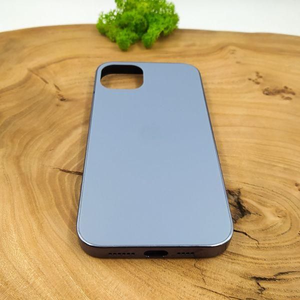 Матовий скляний чохол Glass case для iPhone 14 Plus Sierra Blue