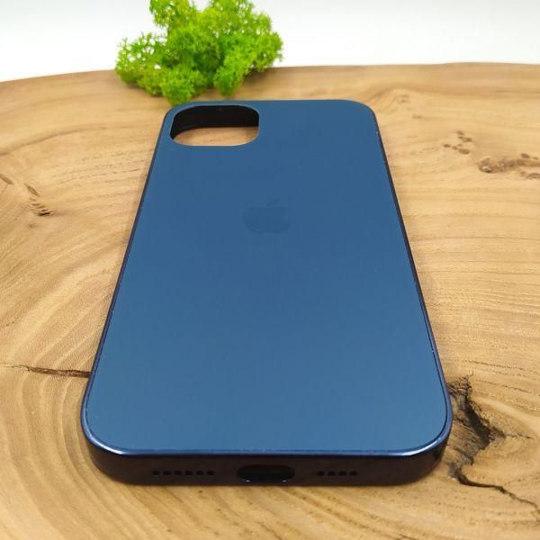 Матовий скляний чохол Glass case для iPhone 14 Plus Pacific Blue