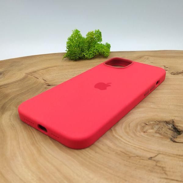 Чохол  Silicone Case with MagSafe для iPhone 14 Plus Red(зас.тов.)