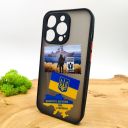 Чохол Hoco smoke case Patriotic iPhone 14 Pro Black(зас.тов.)