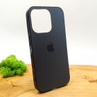Матовий скляний чохол Glass case для iPhone 14 Pro Space Black(зас.тов.)
