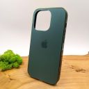 Матовий скляний чохол Glass case для iPhone 14 Pro Midnight Green(зас.тов.)