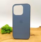 Матовий скляний чохол Glass case для iPhone 14 Pro Sierra Blue