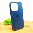 Матовий скляний чохол Glass case для iPhone 14 Pro Pacific Blue