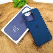 Чохол  Silicone Case with MagSafe для iPhone 14 Pro Storm Blue