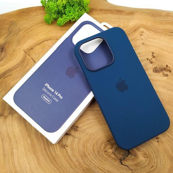 Чохол  Silicone Case with MagSafe для iPhone 14 Pro Storm Blue