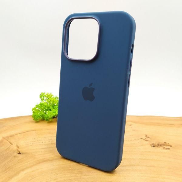 Чохол  Silicone Case with MagSafe для iPhone 14 Pro Storm Blue
