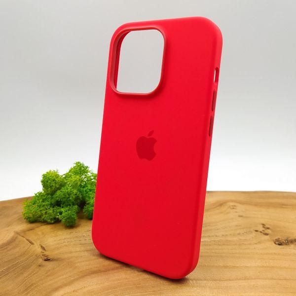 Чохол  Silicone Case with MagSafe для iPhone 14 Pro Red(зас.тов.)