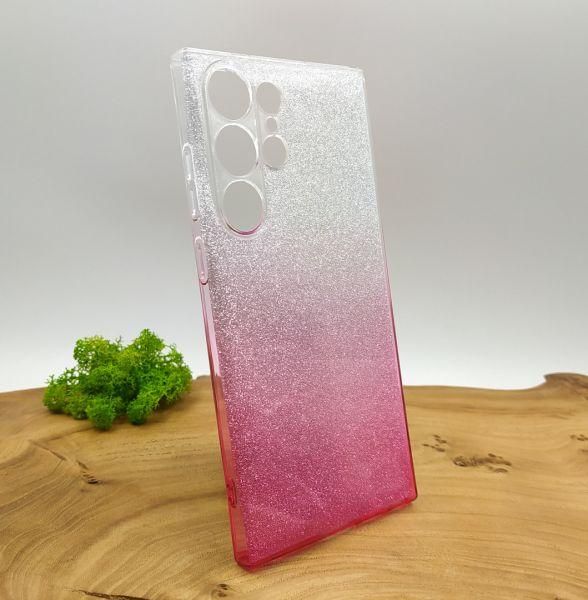 Силіконовий чохол VAJA градієнт для Samsung S23 Ultra Pink