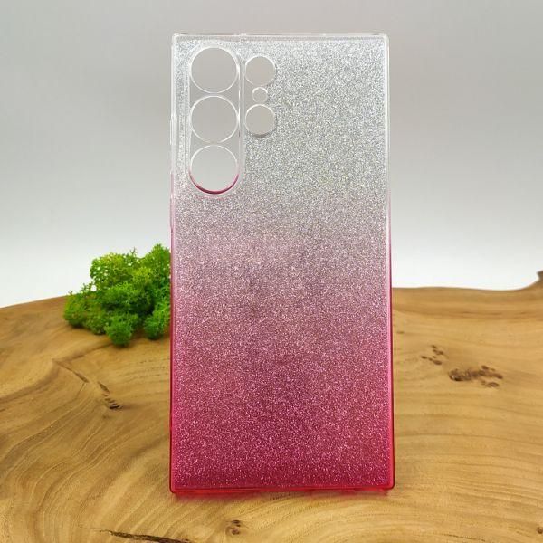 Силіконовий чохол VAJA градієнт для Samsung S23 Ultra Pink