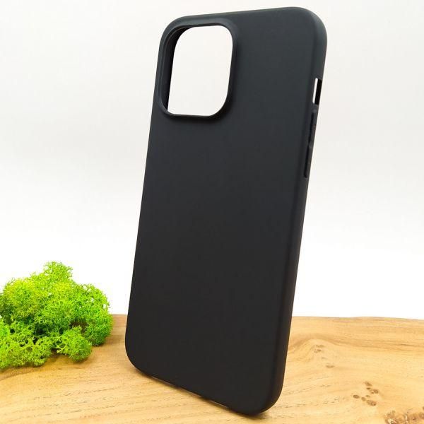 Силіконовий  чохол Simin Style iPhone 14 Pro Max Black(зас.тов.)