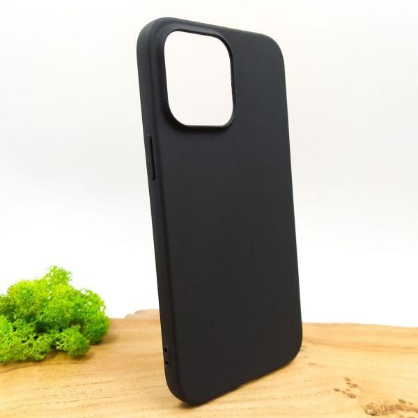 Силіконовий  чохол Simin Style iPhone 14 Pro Max Black(зас.тов.)