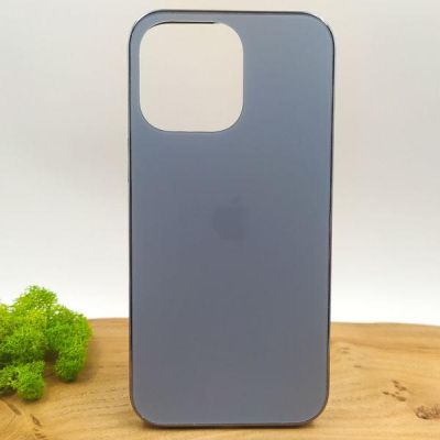 Матовий скляний чохол Glass case для iPhone 14 Pro Max Sierra Blue