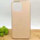 Матовий скляний чохол Glass case для iPhone 14 Pro Max Gold(зас.тов.)