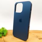 Матовий скляний чохол Glass case для iPhone 14 Pro Max Pacific Blue
