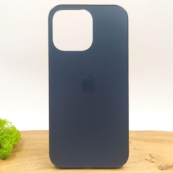 Матовий скляний чохол Glass case для iPhone 14 Pro Max Pacific Blue