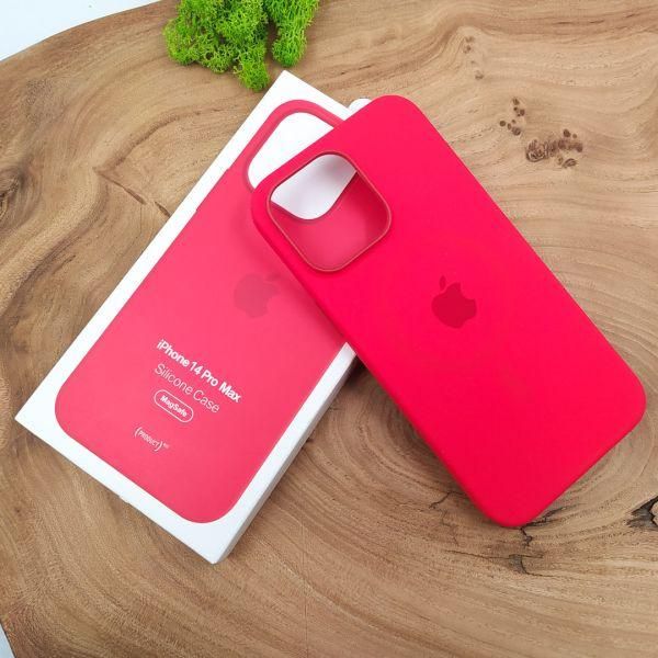 Чохол  Silicone Case with MagSafe для iPhone 14 Pro Max Red(зас.тов.)