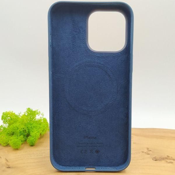 Чохол  Silicone Case with MagSafe для iPhone 14 Pro Max Storm Blue