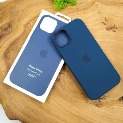 Чохол  Silicone Case with MagSafe для iPhone 14 Plus Storm Blue