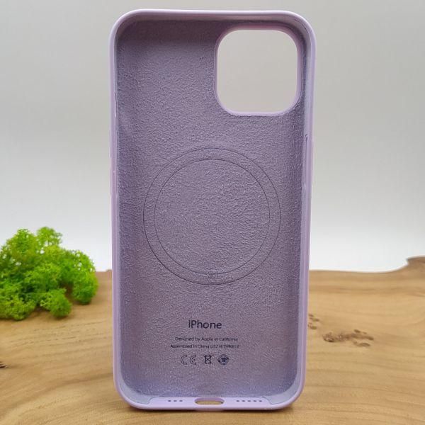 Чохол  Silicone Case with MagSafe для iPhone 14 Lilac