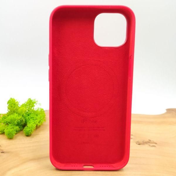 Чохол  Silicone Case with MagSafe для iPhone 13 Red(зас.тов.)